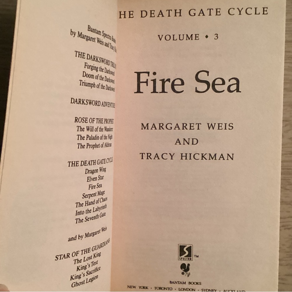 Fire Sea (Volume 3 in series) by Margaret Weis and Tracy Hickman - Picture 5 of 7